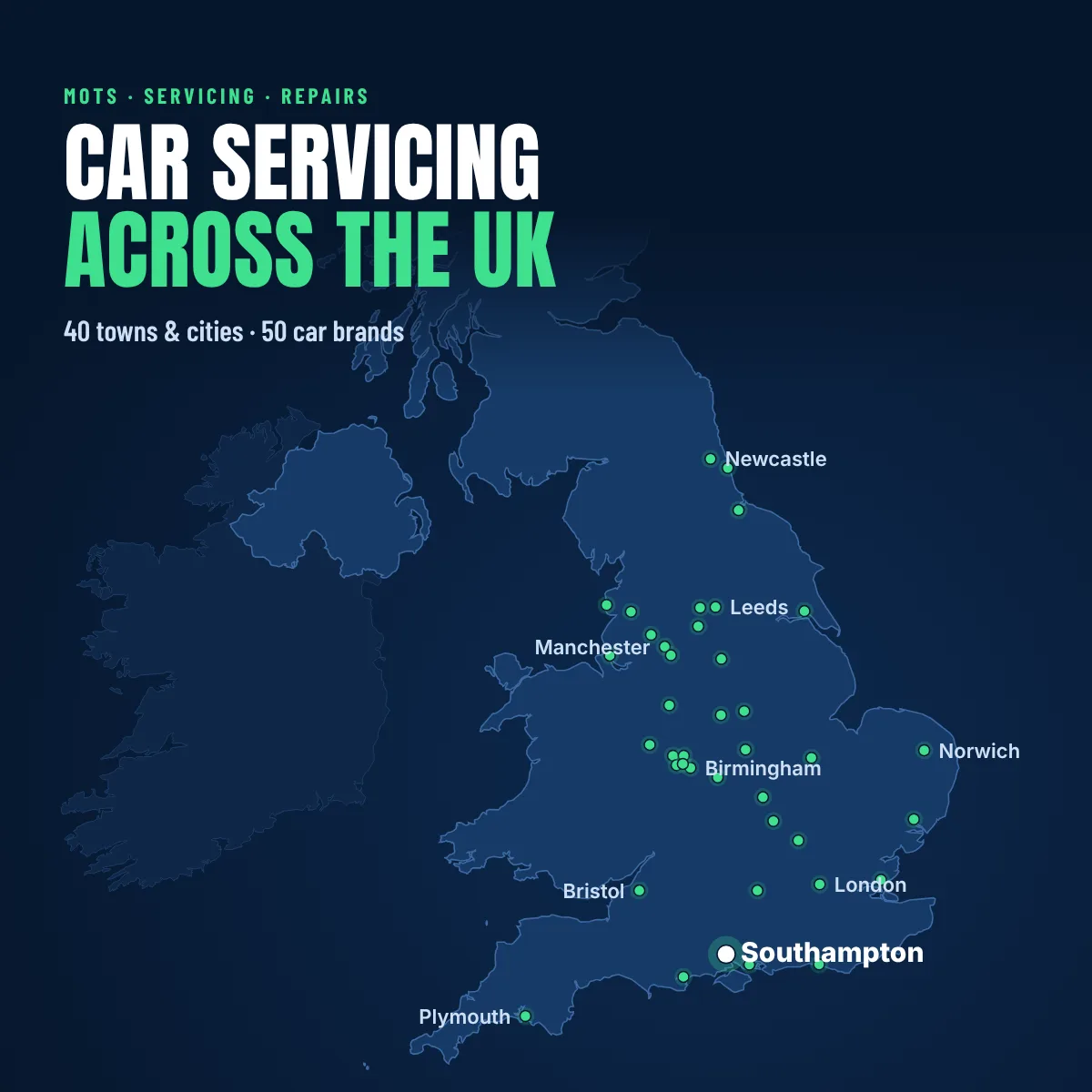 Car Servicing Across the UK: Find Your City or Car Brand